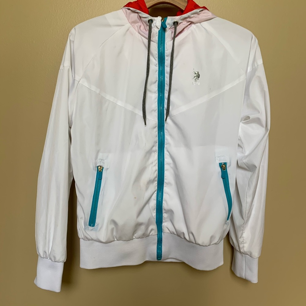 Girls hooded windbreaker w/ zippers Polo